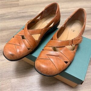 Clarks Brown Leather Loafers